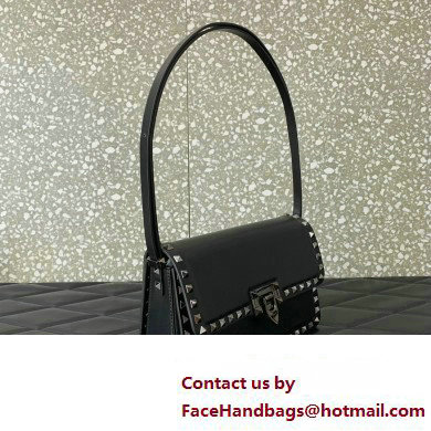 Valentino Rockstud23 Shoulder Bag In Smooth Calfskin 0240 Black 2023