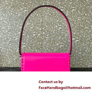 Valentino Rockstud23 Shoulder Bag In Smooth Calfskin 0240 Fuchsia 2023