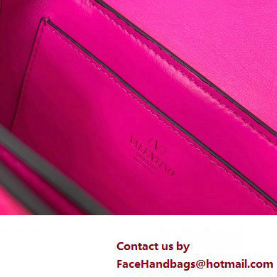 Valentino Rockstud23 Small Shoulder Bag In Smooth Calfskin 0242 Fuchsia 2023