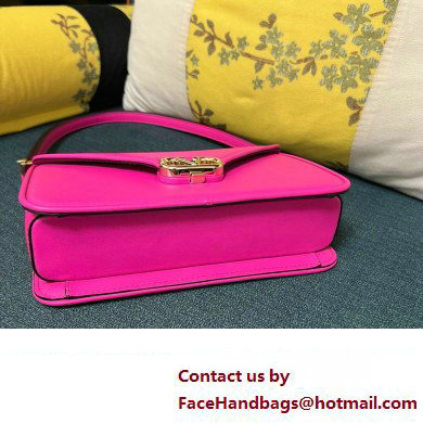 Valentino shoulder Letter Large Bag in smooth calfskin Fuchsia 2023