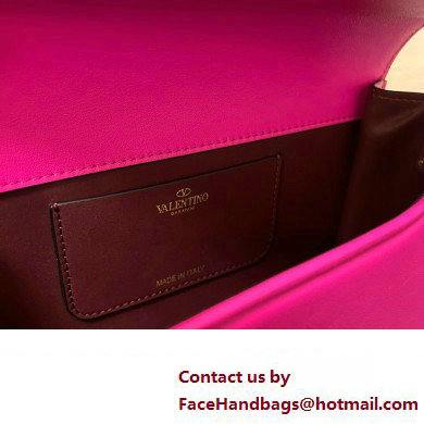 Valentino shoulder Letter Large Bag in smooth calfskin Fuchsia 2023