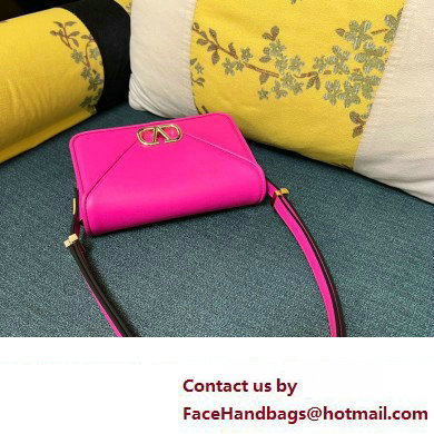 Valentino shoulder Letter Small Bag in smooth calfskin Fuchsia 2023