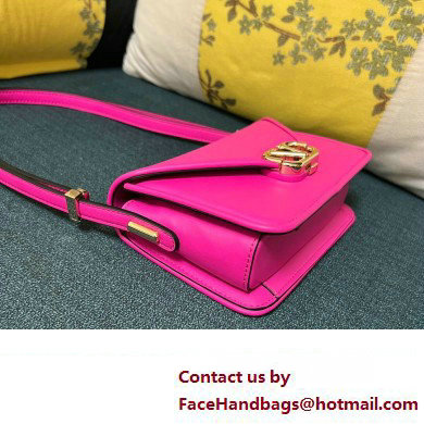 Valentino shoulder Letter Small Bag in smooth calfskin Fuchsia 2023