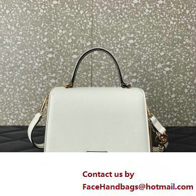 Valentino small VSLING Handbag in grainy calfskin White with JEWEL EMBROIDERY 2024