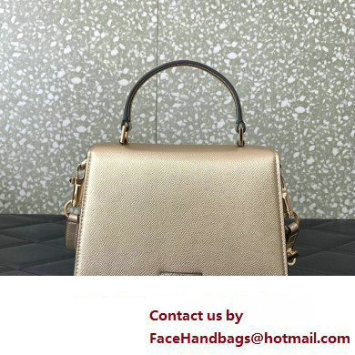 Valentino small VSLING Handbag in metallic Gold grainy calfskin with VLogo Signature crystals 2024