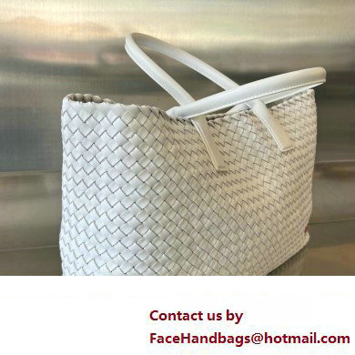 bottega veneta large cabat bag White / Vernis 2024