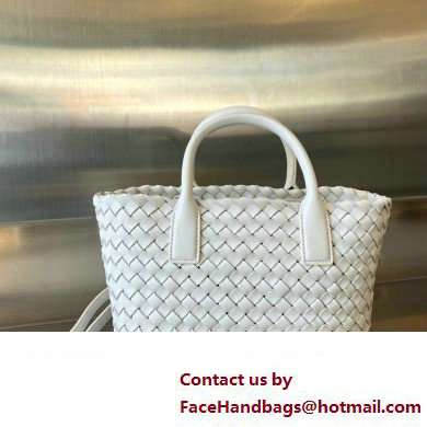 bottega veneta mini cabat bag White / Vernis 2024 - Click Image to Close