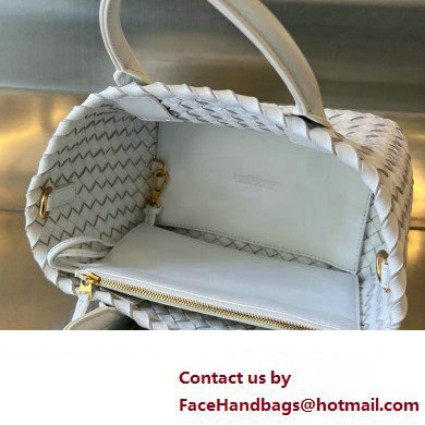 bottega veneta mini cabat bag White / Vernis 2024