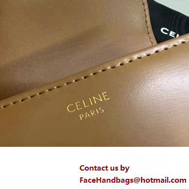 celine Small Wallet TRIOMPHE in Shiny calfskin Bronze 10D783 2023