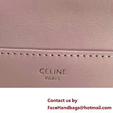 celine Small Wallet TRIOMPHE in Shiny calfskin rose 10D783 2023