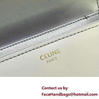 celine Teen Triomphe Bag in shiny calfskin lilac 2024