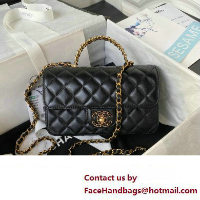 chanel LAMBSKIN Wallet on Chain bag AP4362 BLACK 2023