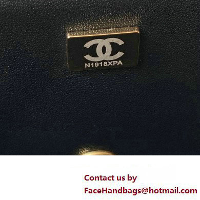 chanel LAMBSKIN Wallet on Chain bag AP4362 BLACK 2023