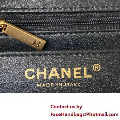 chanel LAMBSKIN Wallet on Chain bag AP4362 BLACK 2023