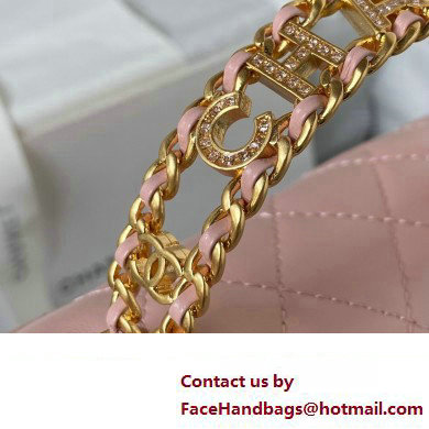 chanel LAMBSKIN Wallet on Chain bag AP4362 PINK 2023