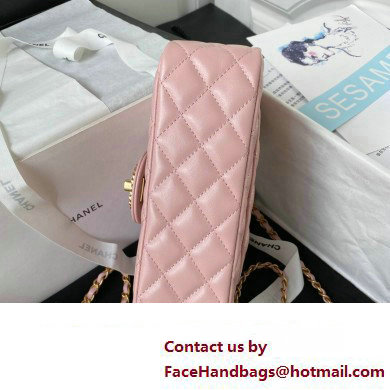 chanel LAMBSKIN Wallet on Chain bag AP4362 PINK 2023