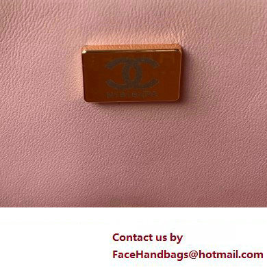 chanel LAMBSKIN Wallet on Chain bag AP4362 PINK 2023