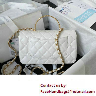 chanel LAMBSKIN Wallet on Chain bag AP4362 WHITE 2023 - Click Image to Close