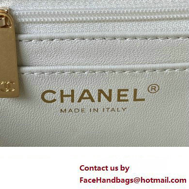 chanel LAMBSKIN Wallet on Chain bag AP4362 WHITE 2023