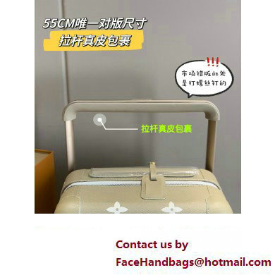 louis vuitton Horizon 55 SUITCASE M10255 Kaki Fango / Cream 2024