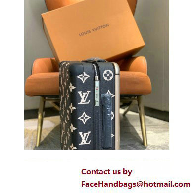 louis vuitton Horizon 55 SUITCASE M10256 Black/Beige 2024