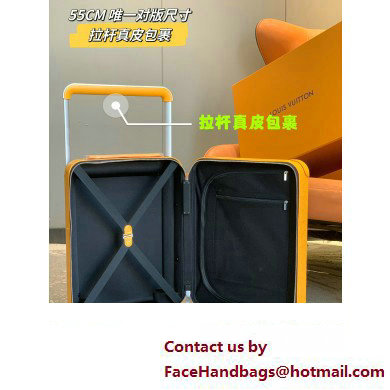 louis vuitton Horizon 55 SUITCASE M23630 jaune mat 2024