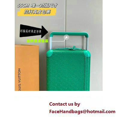 louis vuitton Horizon 55 SUITCASE M23633 green 2024