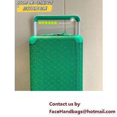 louis vuitton Horizon 55 SUITCASE M23633 green 2024