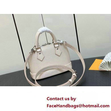 louis vuitton Nano Alma bag in EPI leather M82411 Quartz White 2023