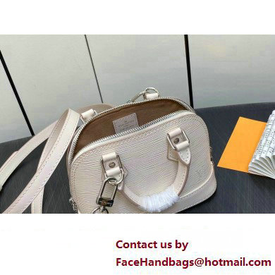 louis vuitton Nano Alma bag in EPI leather M82411 Quartz White 2023