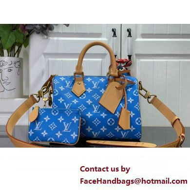 louis vuitton Speedy Bandouliere 25 bag BLUE M24424 2024