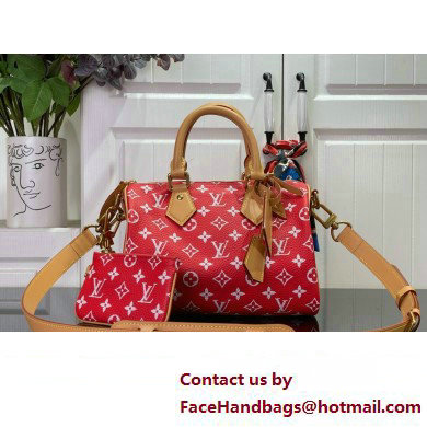 louis vuitton Speedy Bandouliere 25 bag red M24425 2024