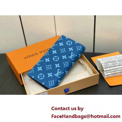 louis vuitton Zippy Vertical Wallet M82799 blue 2023 - Click Image to Close