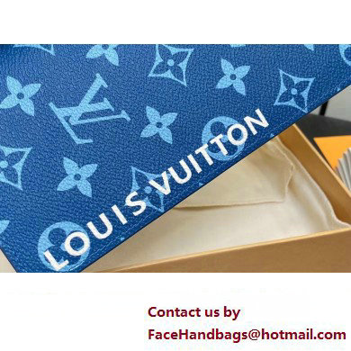 louis vuitton Zippy Vertical Wallet M82799 blue 2023