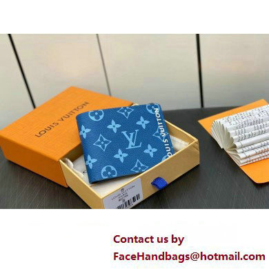 louis vuitton slender wallet M82798 blue 2023