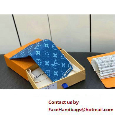 louis vuitton slender wallet M82798 blue 2023