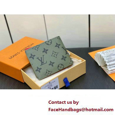 louis vuitton slender wallet M82798 green 2023