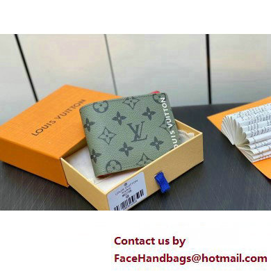 louis vuitton slender wallet M82798 green 2023