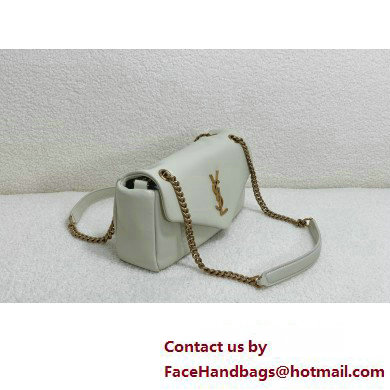 saint laurent calypso bag in plunged lambskin BLANC VINTAGE 2023