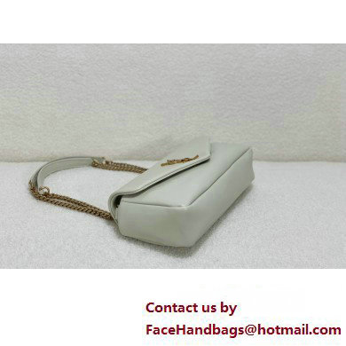 saint laurent calypso bag in plunged lambskin BLANC VINTAGE 2023