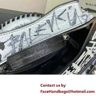 Balenciaga Neo Cagole XS Handbag in Graffiti Black 2024