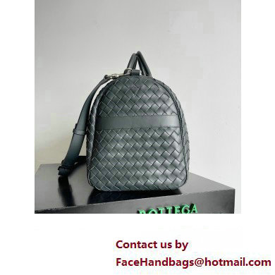 Bottega Veneta Medium Intrecciato Duffle Intrecciato leather Bag Dark Green