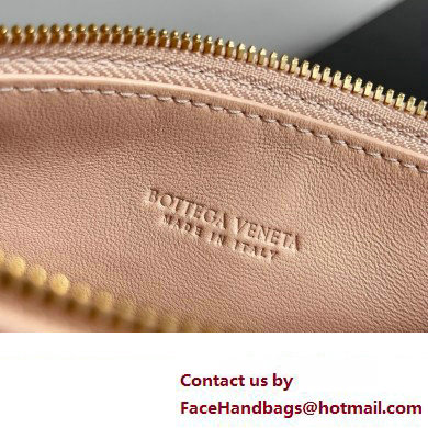 Bottega Veneta Mini Sunrise Intrecciato leather shoulder bag Lotus with knot 2024