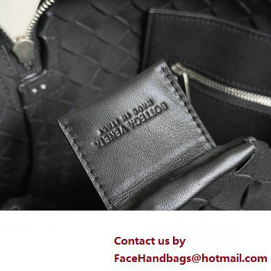 Bottega Veneta Slim Intrecciato Briefcase Bag Black