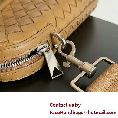 Bottega Veneta Slim Intrecciato Briefcase Bag Brown