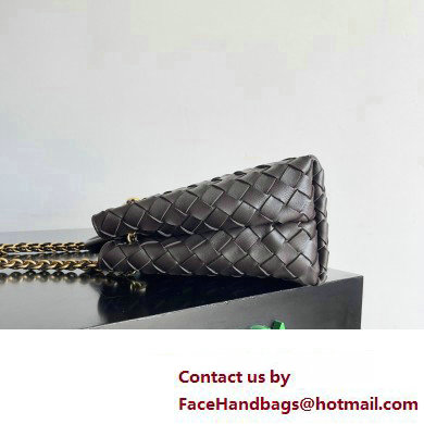 Bottega Veneta Small Andiamo Intrecciato leather top handle Bag FONDANT With Chain 2024 - Click Image to Close