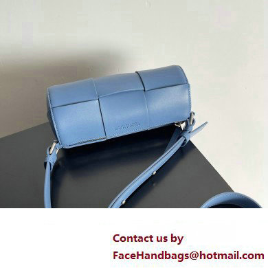 Bottega Veneta Small Canette Intreccio leather cross-body Bag Blue