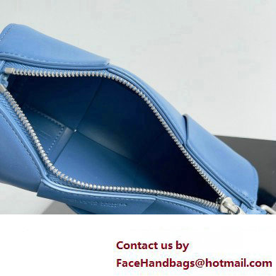 Bottega Veneta Small Canette Intreccio leather cross-body Bag Blue