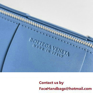 Bottega Veneta Small Canette Intreccio leather cross-body Bag Blue