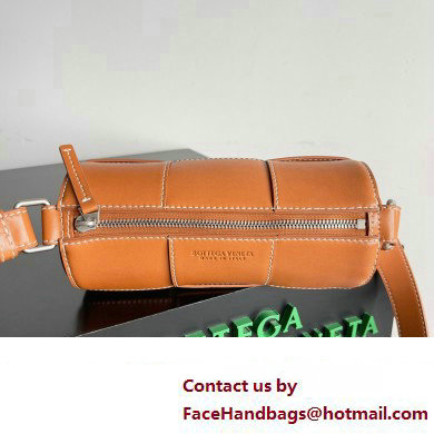 Bottega Veneta Small Canette Intreccio leather cross-body Bag Orange